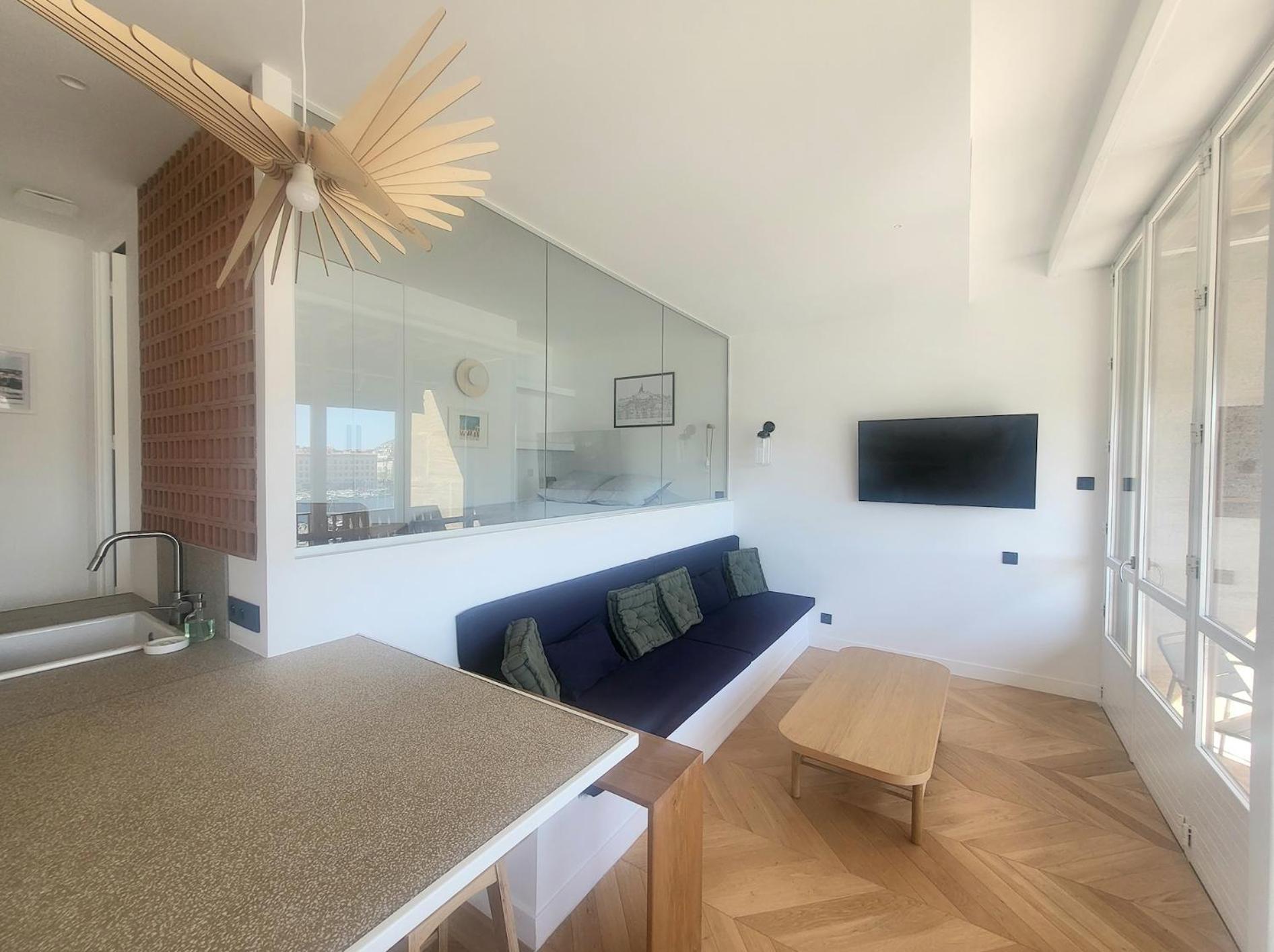 Superbe Appartement, Vue Notre Dame De La Garde, Vieux Port Marseille